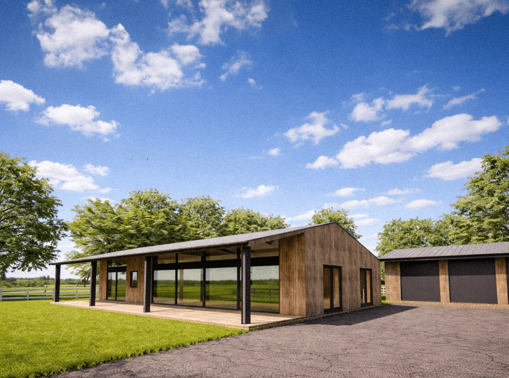 Barn Conversion with large glazed frontage